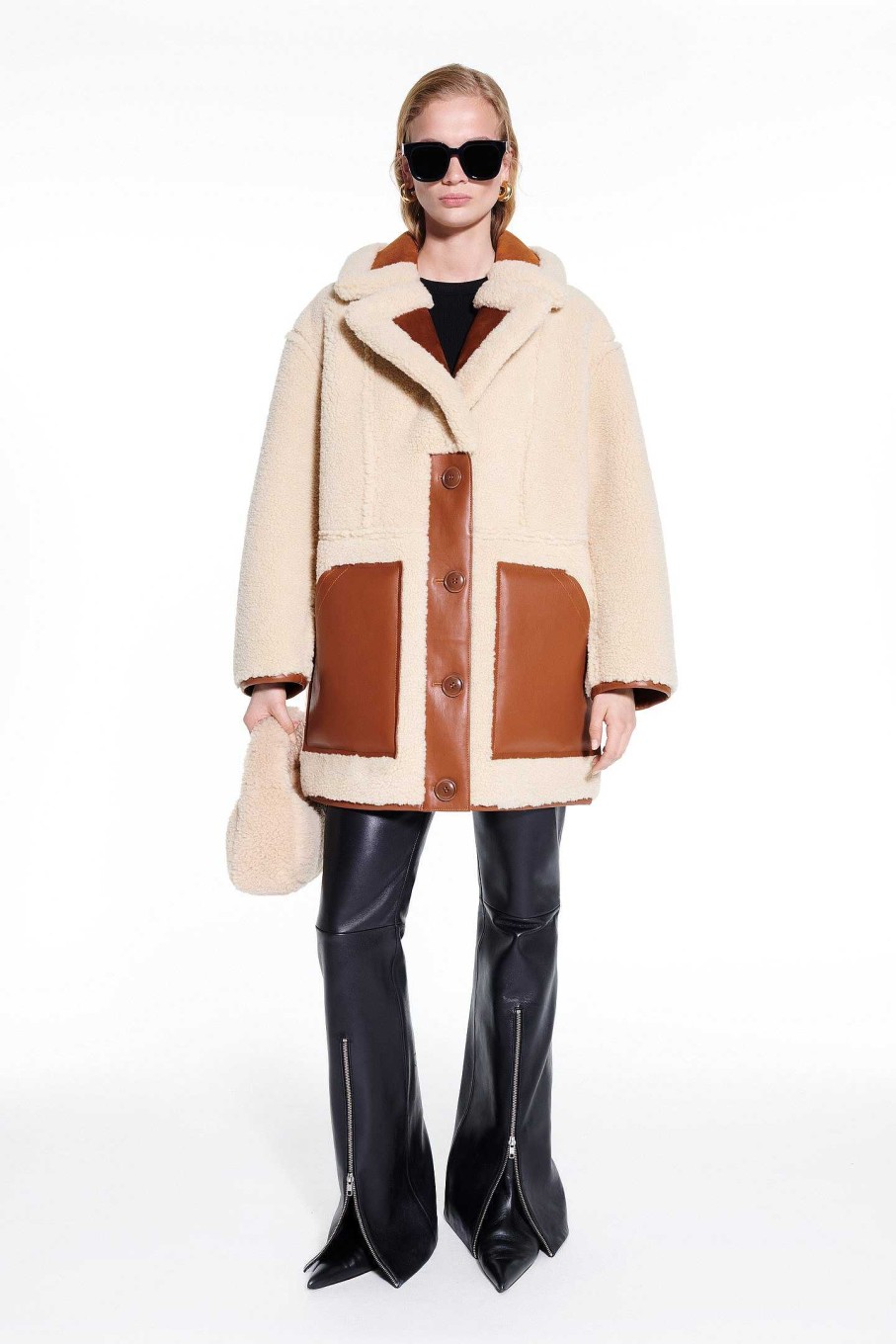 Ready-To-Wear STAND STUDIO | Tory Jacket Tan/Natural White