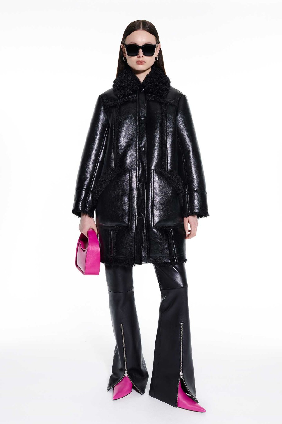 Ready-To-Wear STAND STUDIO | Ramona Coat Black/Black