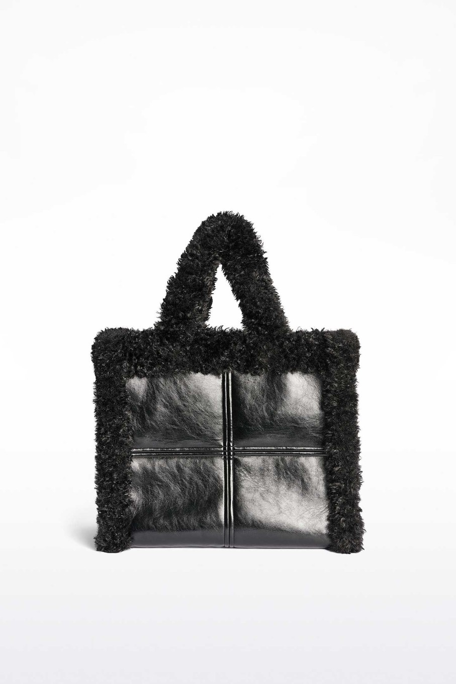 Bags & Accessories STAND STUDIO | Lola Ii Shearling Bag Black/Black