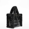 Bags & Accessories STAND STUDIO | Lola Ii Shearling Bag Black/Black