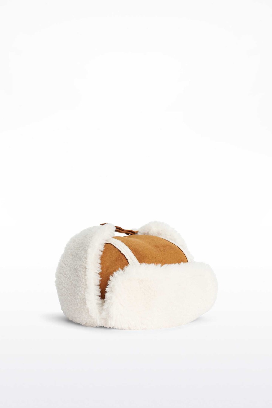 Bags & Accessories STAND STUDIO | Zya Shearling Hat Tan/White