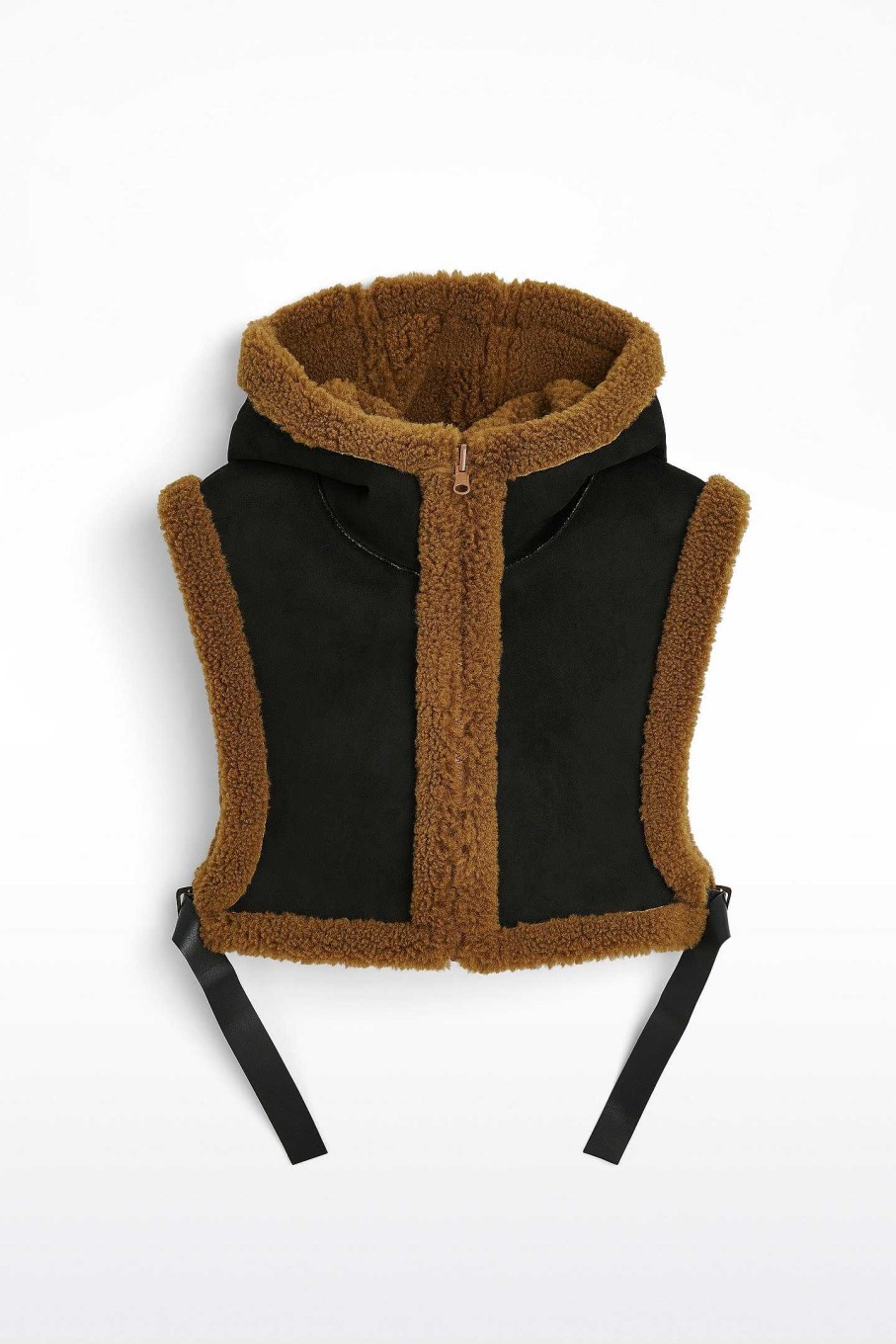 Ready-To-Wear|Bags & Accessories STAND STUDIO | Malia Fur Hood Dark Nougat